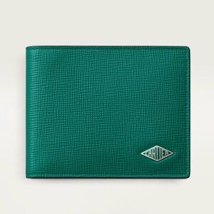 NOT FOR SALE!! Cartier Losange 6 credit cards wallet in green leather CRL3002271